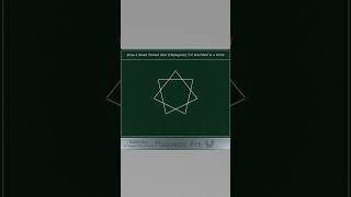 How to Draw Seven Pointed Star  Heptagram 72 and 73 shorts sacredgeometry [upl. by Pack]