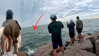 Fall Fishing Texas jetties for Spanish Mackerel Redfish and Flounder Catch and Cook [upl. by Llertnauq376]