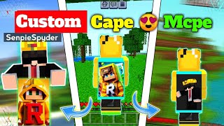 Make your own ✨ ANIMATED CUSTOM CAPE 🤯Mcpe  How To Make Custom Cape In Minecraft Pe 121 😍  2024 [upl. by Ejroj]