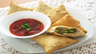 Samosa with meatampvegetables filling  Nigerian Food TV [upl. by Adnawak]