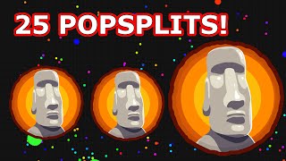 25 successful POPSPLITS in Agario  Agario Montage [upl. by Eillehs]