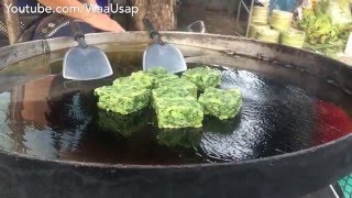 Garlic chives  Fried Pancake  Street Food  Morning Market  Food and Travel [upl. by Nagyam]