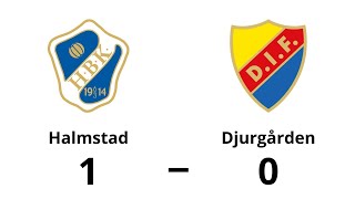 Halmstad BK  Djurgården IF 10  Allsvenskan Höjdpunkter [upl. by Hanson507]