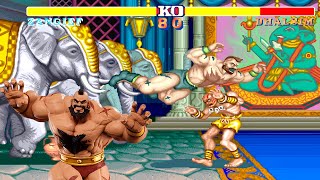 ZANGIEF Street Fighter 2 Champion Edition Arcade Hardest [upl. by Hamilah]