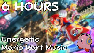 6 HOURS of Energetic Mario Kart Music [upl. by Kristofer]