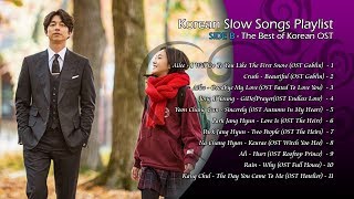 Korean Slow Songs Playlist with Lyrics  Side B  The Best of Korean OST [upl. by Aigneis78]