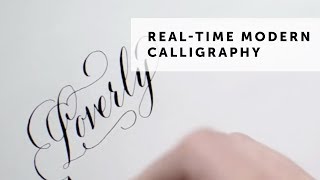 quotLoverlyquot Modern Calligraphy [upl. by Nyrem]