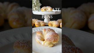 Chocolate Buns Recipe 🍫🤍 in the Description [upl. by Alsworth]