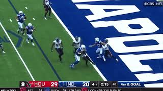 Anthony Richardson TOUGH 3 Yard Touchdown Run  Texans vs Colts [upl. by Kcirdor]