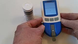 EcoTest Cholesterol Meter Check Test Device Proceedure [upl. by Aviva]