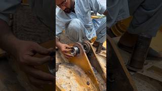 How to fix bucket Lin boring adjuster with welding and gas cutter shorts welding [upl. by Marmaduke]