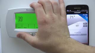 How to reset the wifi connection on your Honeywell Home FocusPRO Thermostat [upl. by Omissam886]