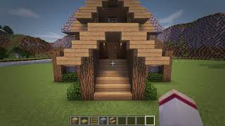 Rizzial Minecraft How To Build A Survival Starter House Tutorial 4 [upl. by Ruhl]