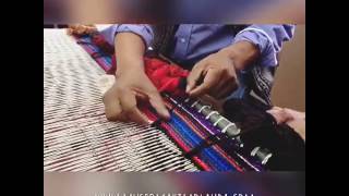 Tapestry Studio  Maximo Laura teaching on the loom [upl. by Eiramyma]