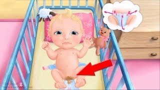 Sweet Baby Girl Doll House  Fun Baby Care Kids Game  Play Care amp Bed Time  Kids School [upl. by Lisette45]