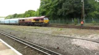 4Z21 66077 with WIA car carriers at Micheldever oil terminal sidings 21809 [upl. by Eiznek]