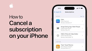 How to cancel a subscription on your iPhone  Apple Support [upl. by Tressa587]