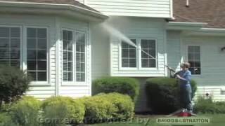 How to Clean Soffits amp Gutters with a Briggs and Stratton Pressure Washer [upl. by Granlund]