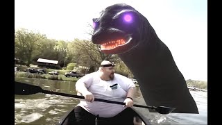 Fat Guy in Canoe gets Eaten by Loch Ness Monster [upl. by Siladnerb]