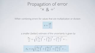 propogation of error  basic functions [upl. by Razal]