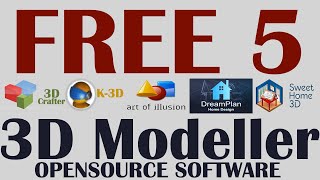 5 Best FREE 3D Modeller Software [upl. by Dittman]