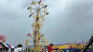 Space Coast State Fair Melbourne Florida Sky Wheel and Sky Diver at the same site fair skywheel [upl. by Assener]