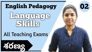 English Pedagogy Language Skills explained in telugu  All Teaching Exams  Ctet Telugu [upl. by Anali]