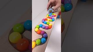 marble Run Race ASMR 171 Wooden Wave Course Colorful Marbles marblerun marblerunrace asmr [upl. by Kistner6]