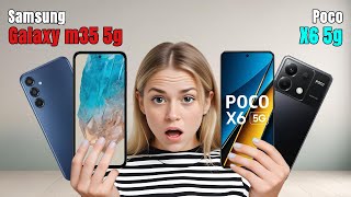 Samsung Galaxy M35 Vs POCO X6  Full Comparison  Which one is Best [upl. by Alpers]