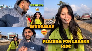 Ladakh ride with theamirmajid  giveaway😍 [upl. by Enyawd]