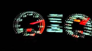 Yellow Scirocco tsi 160 Speedometer inside view Acceleration 30230 [upl. by Loughlin]