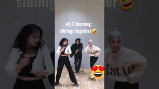 Huening Kai with Bahiyyih and Lea Sugar Rush challenge🤣 txt hueningkai [upl. by Eremaj]