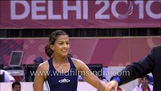 Dangal inspiration Geeta Phogat fights for Gold with Emily Bensted at Commonwealth Games 2010 [upl. by Eerdna]