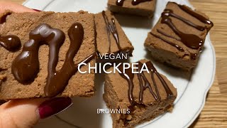 NO BAKE CHICKPEA BROWNIES [upl. by Ibed]