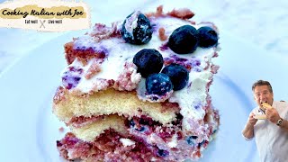 Absolutely Delicious Blueberry Tiramisu Cooking Italian with Joe [upl. by Lidia]