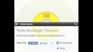 Nadia Boulanger Chanson [upl. by Drawyah]