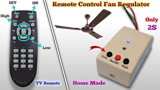 How to Make Remote Control Fan Regulator  Remote Controlled AC Fan Regulator using Arduino [upl. by Reemas]