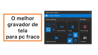 O MELHOR Gravador de TELA para PC FRACO 100 GRATUITO [upl. by Nemlaz988]