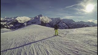 Ski in Zweisimmen  Gstaad Switzerland [upl. by Enirahtak]