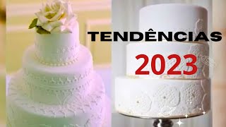 CASAMENTO  10 BOLOS TENDÊNCIA EM 2023 ‐ WEDDING CAKES trend [upl. by Beverlee]