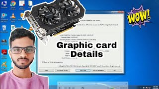 how to check graphic card in Laptop and PC  Graphics Card Details Check in windows 7810 HINDI [upl. by Aprilette]