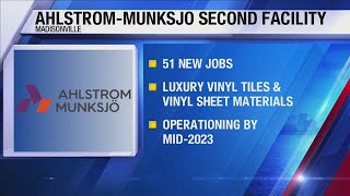 AhlstromMunksjo announces second Madisonville facility [upl. by Yaned571]