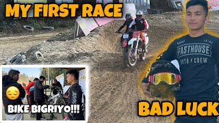 MY FIRST RACE AND HAD A BAD LUCK DT977 [upl. by Ynna]