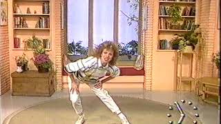 Mad Lizzie exercising to Pat amp Mick quotI Havent Stopped Dancing Yetquot TVam 12 Apr 89 [upl. by Lemart]