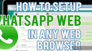 How to use whatsapp web on laptop or computer [upl. by Nirrok700]