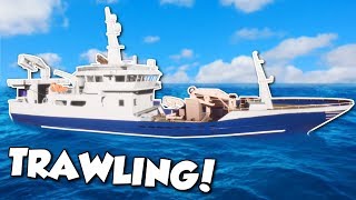 HUGE TRAWLING SHIP  Fishing Barents Sea Gameplay  Fishing Simulator Game [upl. by Odelinda645]