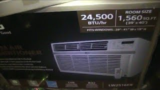 Installing A Home Window LG Air Conditioner  220V  24500 BTU  LW2516ER [upl. by Sonafets240]