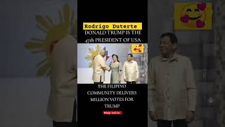 DONALD TRUMP amp RODRIGO DUTERTE shorts short [upl. by Netsrejk698]