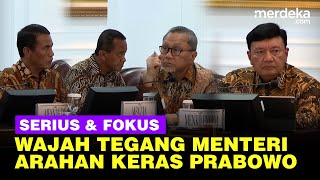 WajahWajah Tegang Menteri Panglima amp Kapolri saat Presiden Prabowo Keras Beri Arahan [upl. by Inoue]