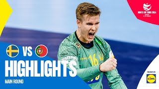 They take a huge step forward 🫨  Sweden vs Portugal  Highlights  Mens EHF EURO 2024 [upl. by Oicnedif]